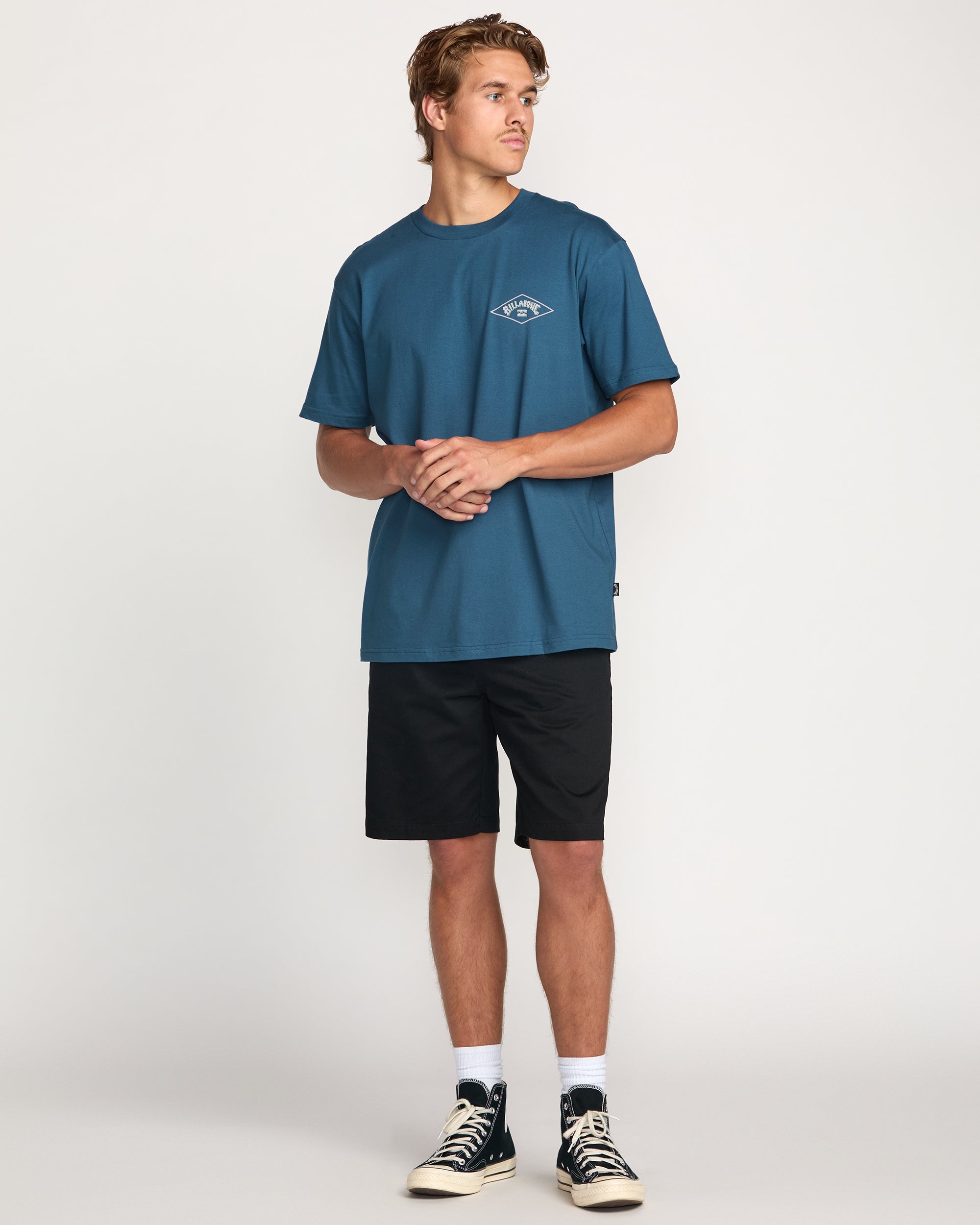 Diamond Arch Premium Tee - Deep Blue