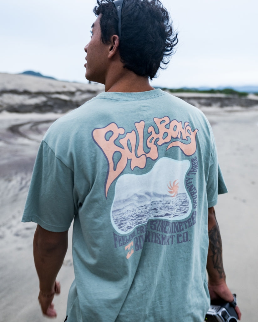 Morning Haze Regular Short Sleeve T-Shirt - Mineral Blue